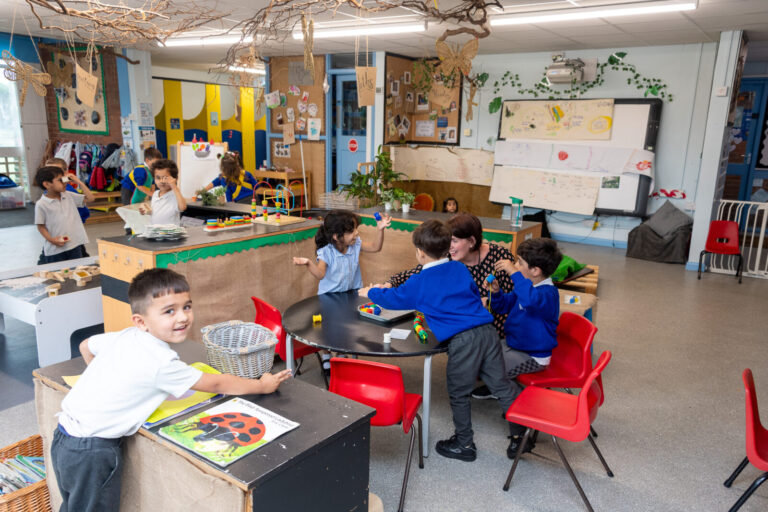 a picture of a class working